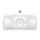 Išorinė baterija Wozinsky WF16-YLS 5000 mAh 15W su Lightning, USB-C laidu ir Apple Watch įkrovikliu, balta