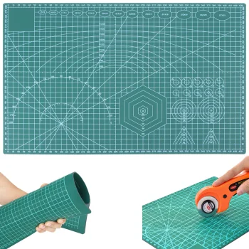 A3 Double-Sided Self-Healing Cutting Mat Green