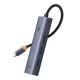 Baseus UltraJoy 5-in-1 USB-C šakotuvas (HDMI, 3x USB 3.0, PD), pilkas
