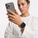 Laikrodžio dirželis Tech-Protect Nylon Sport, skirtas Apple Watch (44/45/46/49 mm), šviesiai rožinis