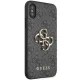 Guess 4G Big Metal Logo deklas iPhone X / XS modeliams, pilkas