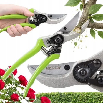 DIVODV Garden Pruning Shears for Branches and Shrubs, 22 cm, Green