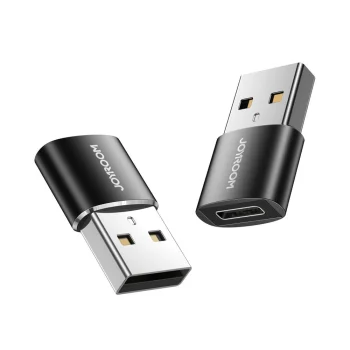 Joyroom S-H152 USB-C (female) to USB-A (male) Adapter, 2 pcs, Black