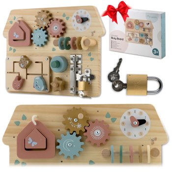 Nukido NK-859 Wooden Sensory Busy Board