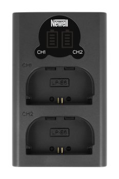Newell DL-USB-C dviejų kanalų įkroviklis LP-E6 baterijoms