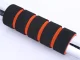 Adjustable Steel Pull-Up Bar for Doorway with Neoprene Grips, Orange