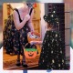 Wizard Halloween Costume Set (Cape + Hat) Black with Gold Stars