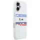 BMW M Silicon Horizontal Line MagSafe dėklas, skirtas iPhone 17 - Baltas