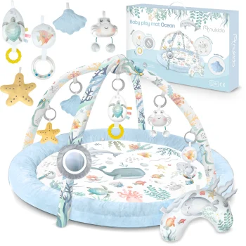 Nukido Ocean Interactive Educational Play Mat, Blue