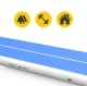 Pripučiamas gimnastikos takelis 4FIZJO AirTrack PRO 15 x 2 x 0,3 m, mėlynas