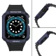 „Protect Strap“ dirželis su dėklu „Apple Watch“ 42/44/45mm, Juodas/Mėlynas