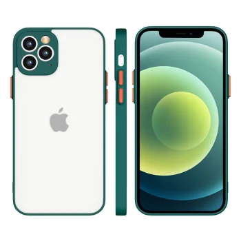 Milky Case silikoninis dėklas Samsung Galaxy A42 5G, pusiau permatomas, tamsiai žalias