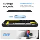 Spigen Rugged Armor Mag dėklas iPhone 16e telefonui, matinė juoda