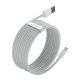 Baseus Simple Wisdom USB – Lightning laidas 1.5m 2.4A (2 vnt.), Baltas