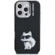 Karl Lagerfeld IML Aquarelle Choupette & Logo dėklas iPhone 16 Pro Max, juodas