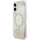 Guess Resin Bottom Glitter MagSafe dėklas skirtas iPhone 17, auksinis