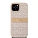 DKNY dėklas „iPhone 15“ telefonui „Mono Stripe & Metal Logo“, rožinis