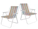 Folding Camping and Beach Chair Lightweight Portable, Multicolored