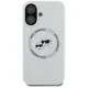 Karl Lagerfeld Silicone Double Heads And Circle MagSafe dėklas iPhone 16, smėlio spalvos