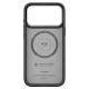 Spigen Enzo Aramid T Mag Magsafe dėklas iPhone 17 Pro Max, juodas / sidabrinis