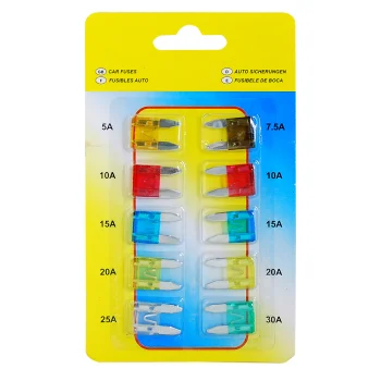 LTC Low Profile Automotive Fuses 10-Pack Mini Blade Fuse Set