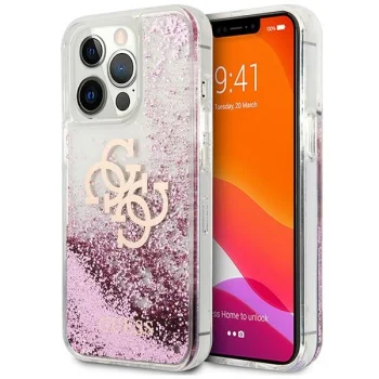 Guess iPhone 13 Pro Max 6.7" Case GUHCP13XLG4GPI 4G Big Liquid Glitter, Pink