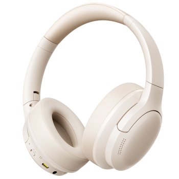 Belaidės ausinės Baseus Bass BH1 Lite (A0203C02), gelsvai baltos