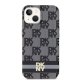 DKNY Checkered Pattern MagSafe dėklas iPhone 15 Plus, juodas