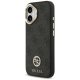Guess dėklas iPhone 17 telefonui 4G Strass Logo & Big Strap, juodas