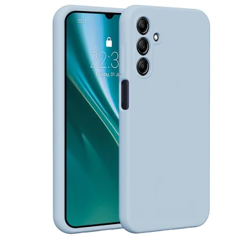 Dėklas Etteri Silicone Case, skirtas Samsung Galaxy A15 4G / A15 5G šviesiai mėlynas