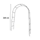 Metalinė sodo pergola LUARO arka 240 x 140 cm, juoda