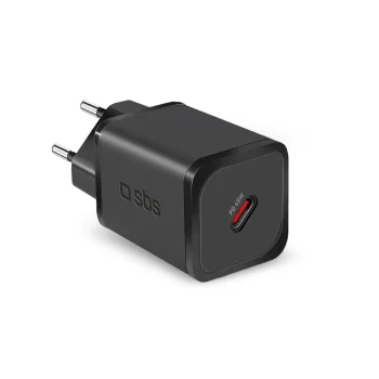Sbs TETRGAN1C45W 45W GaN USB-C sieninis įkroviklis, juodas