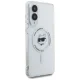 Karl Lagerfeld dėklas Samsung Galaxy S25 Edge telefonui Metal Choupette MagSafe, baltas