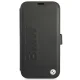 BMW Signature atverčiamasis odinis dėklas iPhone 13 mini, juodas