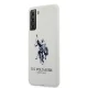 Samsung Galaxy S21+ Plus (SM-G996B) US Polo Silicone Logo Case Cover (USHCS21MSLHRWH), White