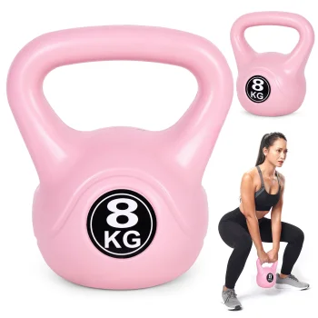 Svarsvarstis MOVEPRO 8 kg mankštai ir treniruotėms, rožinis