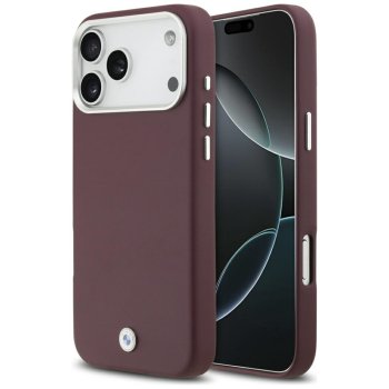 BMW Sign Full Wrapped Metal MagSafe dėklas, skirtas iPhone 17 Pro Max, raudonas