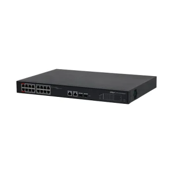 PoE komutatorius S4101-16ET2GF-240-C 16x 100Mbps + 2x Combo Gigabit 240W