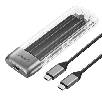 Orico TXM2-C3 išorinis M.2 NVMe SSD diskų dėklas, USB-C 10Gb/s, pilkas