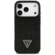 Apsauginis dėklas Guess iPhone 17 Pro Rhinestone, juodas