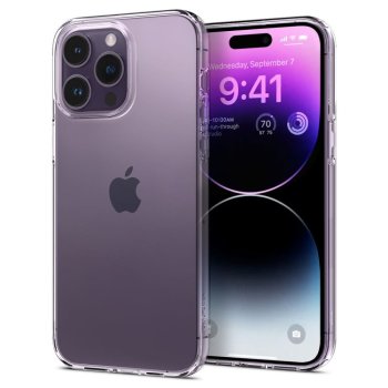 Apple iPhone 15 Pro 6.1'' Spigen Liquid Crystal TPU Case Cover, Transparent