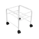 White Pedicure Basin with Wheels