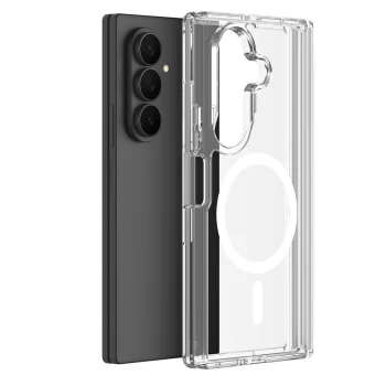 Dėklas Dux Ducis Clin Mag skirtas Samsung Galaxy Z Fold 8 / Z Fold 7 su MagSafe, skaidrus