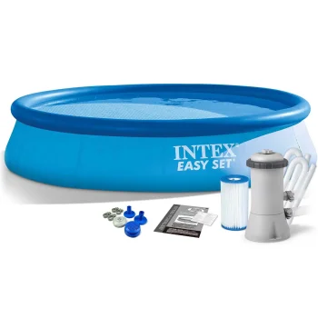 Garden Pool with Inflatable Ring Intex 28132, 366 x 76 cm, with Filter Pump