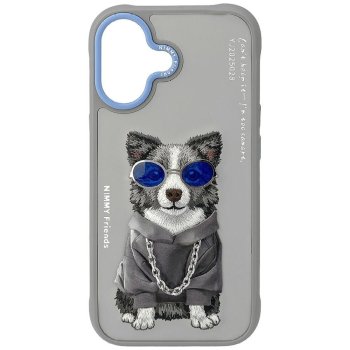 Nimmy Glasses Cool nag dėklas, skirtas Apple iPhone 17, pilkas
