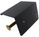 Toilet Paper Holder with Shelf, Black/Gold