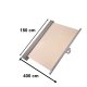 LUARO Retractable Side Awning / Terrace Screen, 180 x 400 cm, Beige