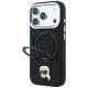 Karl Lagerfeld dėklas iPhone 18 Pro Max / 17 Pro Max su Ring Stand 360 MagSafe, juodas