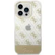 Guess iPhone 14 Pro Max Case 4G Pattern Script, Gold