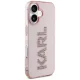 Karl Lagerfeld IML Rhinestones Logo dėklas telefonui iPhone 16, rožinis